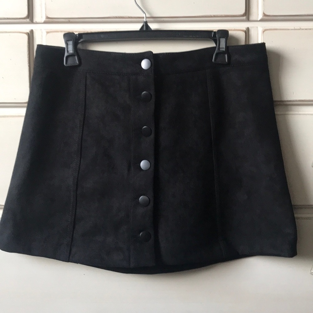 Forever 21 Black Suede Skirt